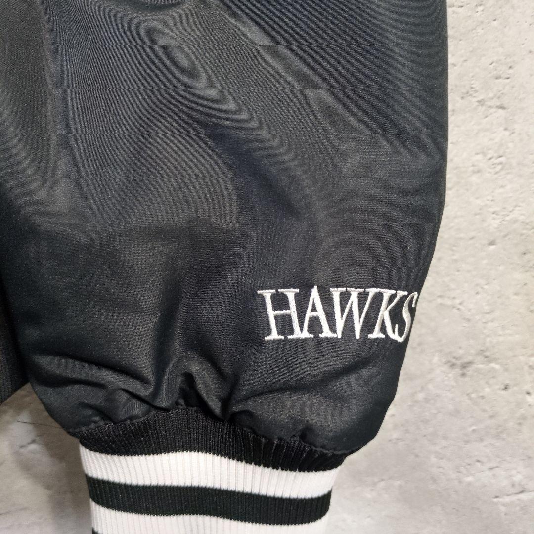 極美品 ソフトバンクホークス ブルゾン ジャンバー マジェスティク Lサイズ 黒