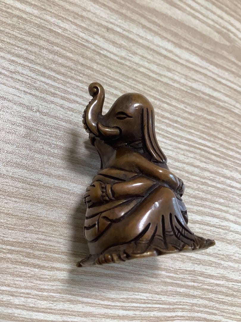 《 チベット密教　新品 》 ガネーシャ　歓喜仏　聖天　銅　金運　オリジナル　B