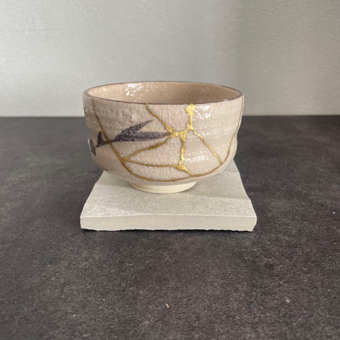 金継ぎ済み　抹茶茶碗-17
