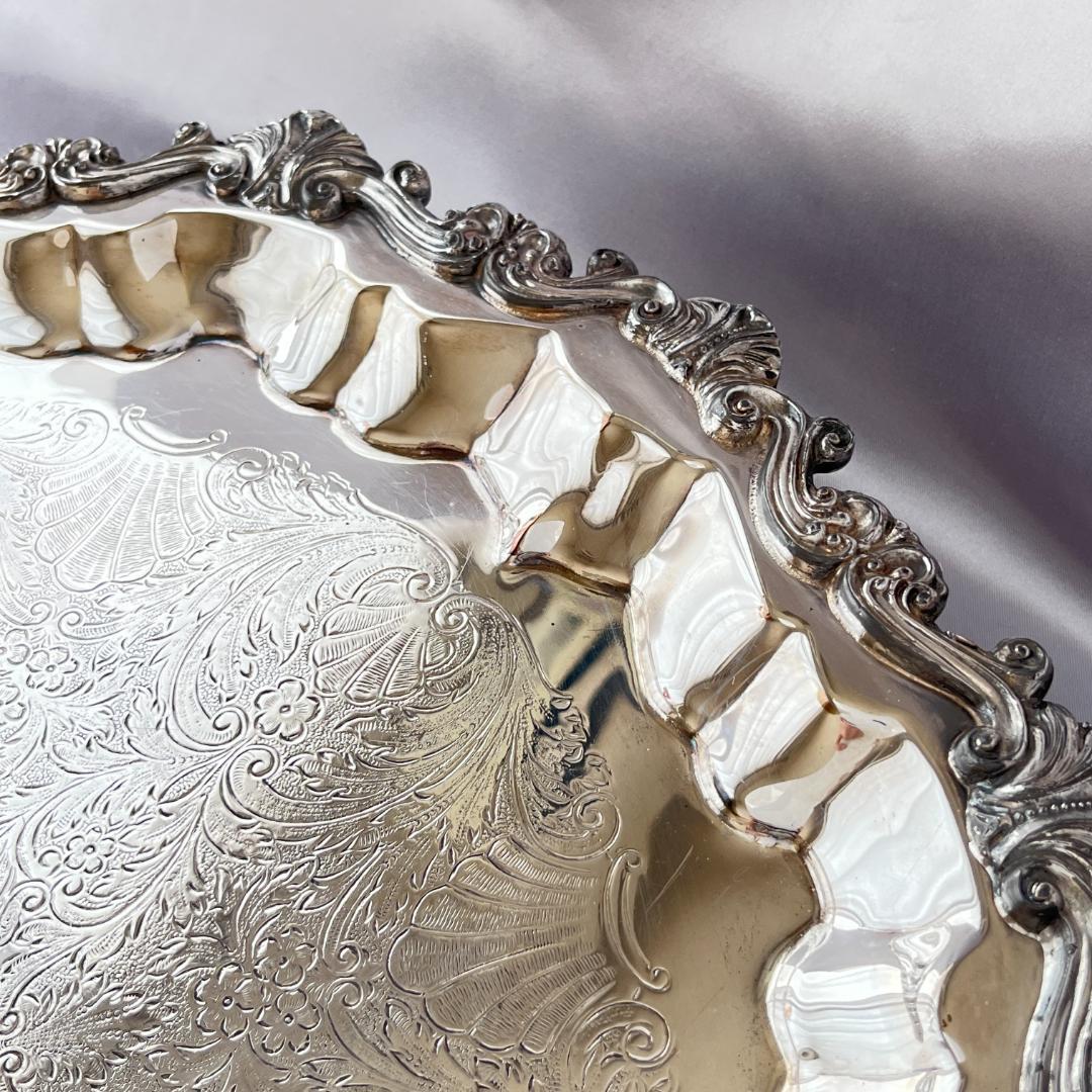 【SHERIDAN】 チッペンデールのサルヴァ フット付 43cm 大型