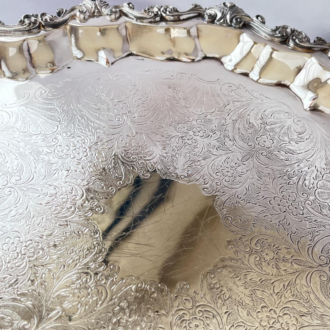 【SHERIDAN】 チッペンデールのサルヴァ フット付 43cm 大型