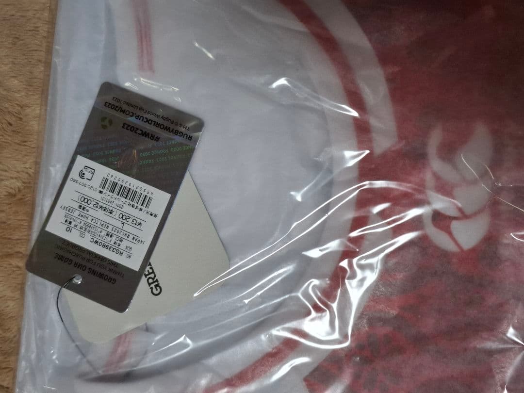 ラグビー ワールドカップ 2023 日本代表 公式ユニホーム L