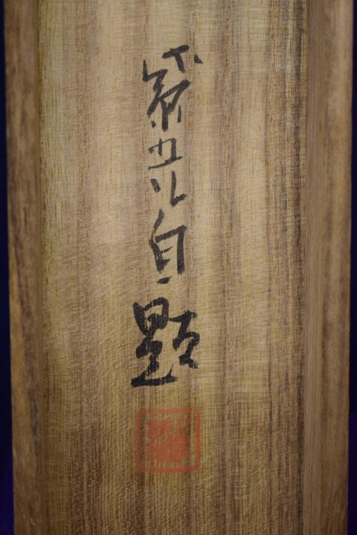 真作/小島紫光/月下桜五重の塔図/古都の春/桐共箱付/布袋屋掛軸HI-437