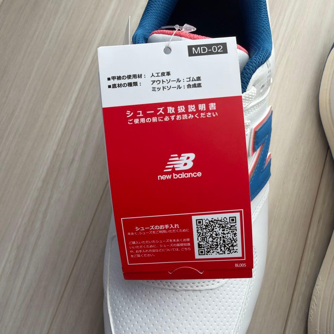 【新品・未使用】New Balanceゴルフシュー25.5cm 白・水色・ピンク