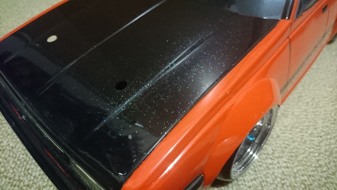 カリーナ　AA63　フレーク塗装　前照灯/尾灯ハロゲン風LED付　目立度MAX