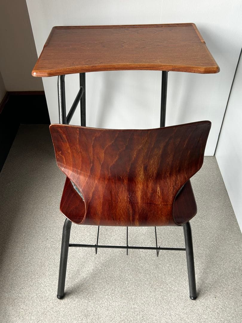 ドイツ　ヴィンテージ　FLOTOTTOフロトット デスク&チェア　学校　机　椅子