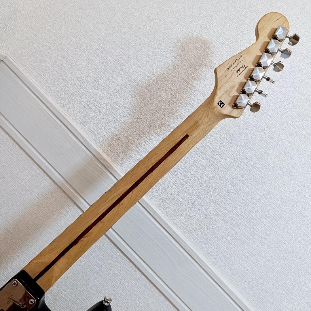 【メンテ済】Squier ストラトキャスター エレキギター本体 ブラック