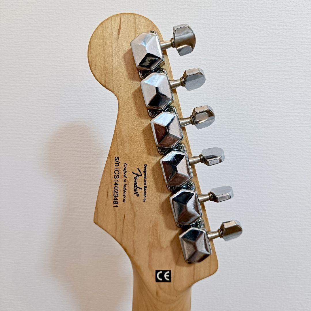 【メンテ済】Squier ストラトキャスター エレキギター本体 ブラック