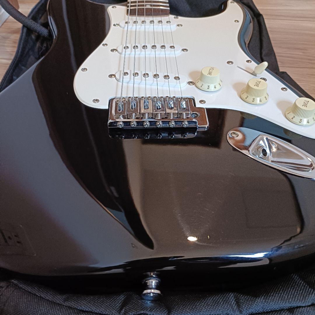 【メンテ済】Squier ストラトキャスター エレキギター本体 ブラック