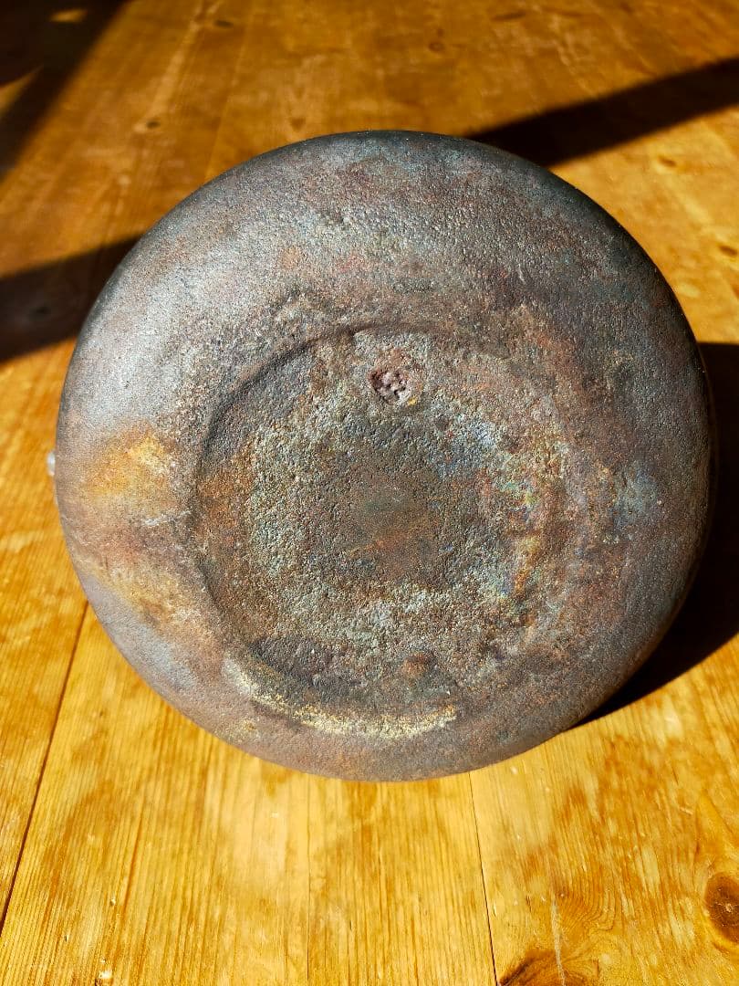 南部鉄器　釜定　新珠　肌　説明書付き