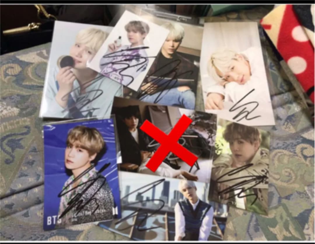 防弾少年団　BTS ユンギ　SUGA サイン　直筆　セット