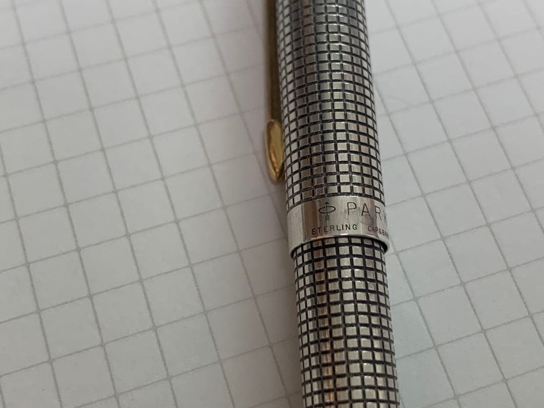PARKER 75 初期万年筆とボールペンのセット　スターリングシルバー