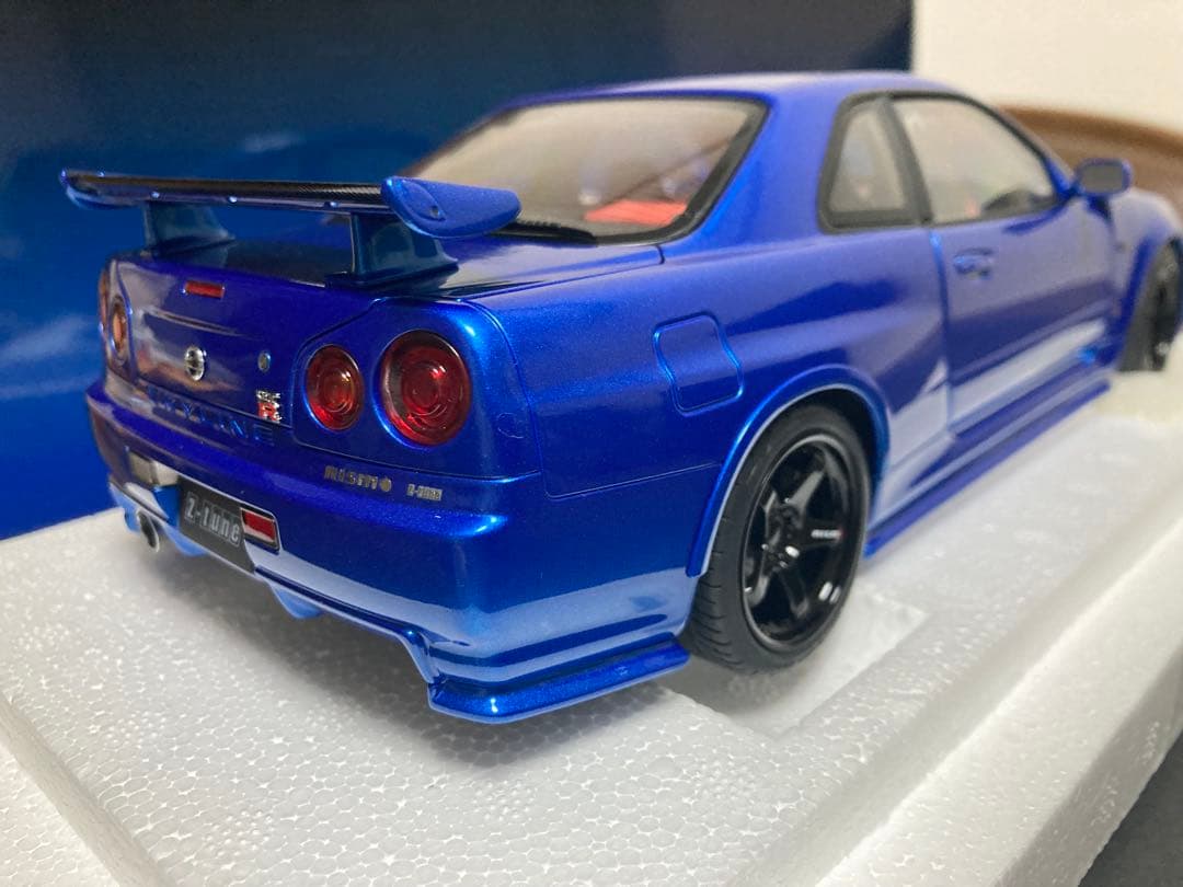 オートアート　1/18 ニスモ R34 GT-R Z-tune ベイサイドブルー