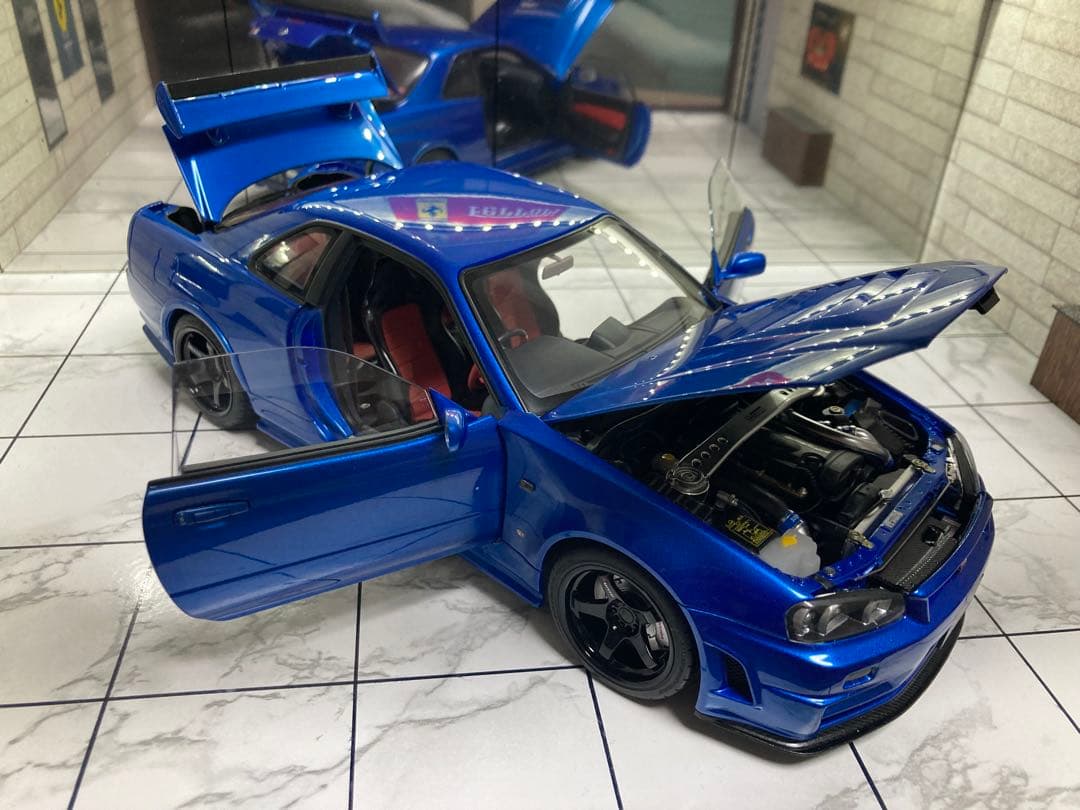 オートアート　1/18 ニスモ R34 GT-R Z-tune ベイサイドブルー