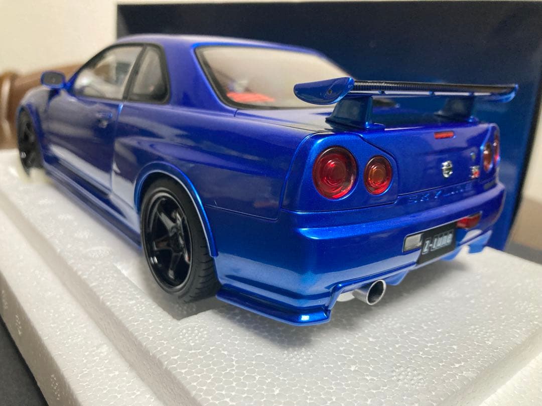 オートアート　1/18 ニスモ R34 GT-R Z-tune ベイサイドブルー