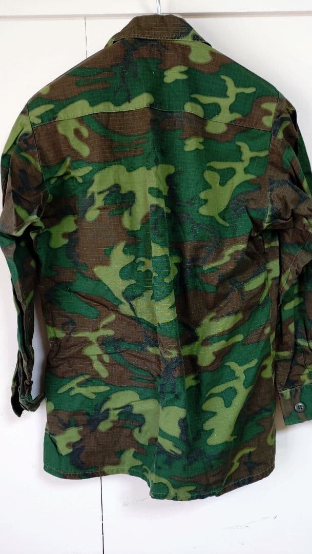 米軍 ベトナム戦争 ERDLグリーンリーフ迷彩ジャケット サイズS-R