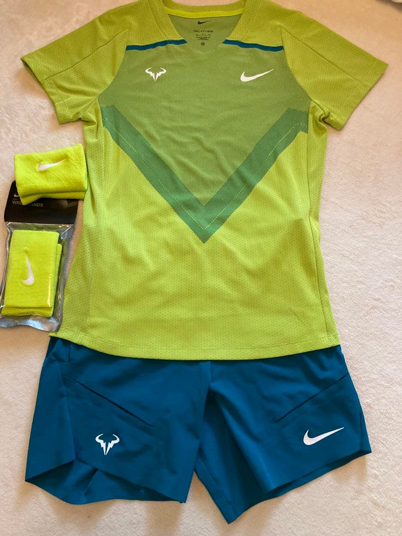 【ナダル】14回目大会制覇 2022全仏最終優勝着用ウェア類一式