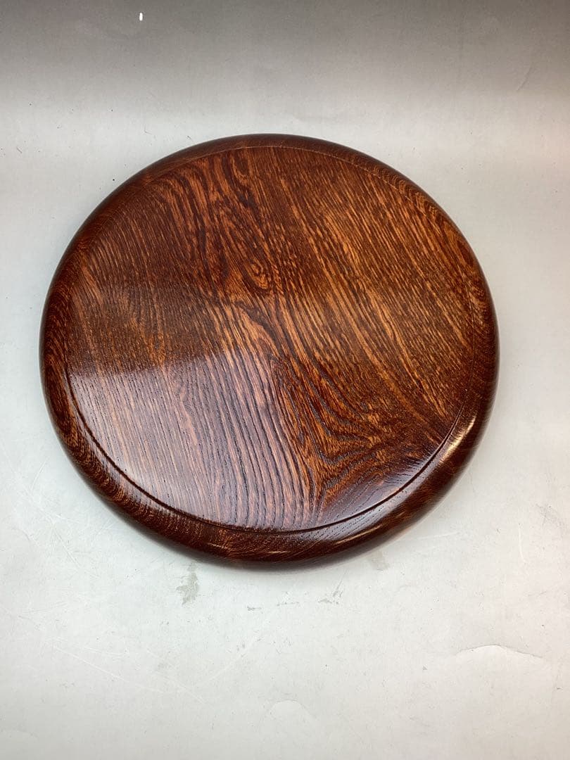 〈未使用〉木製￼ 御茶櫃　ちゃびつ くり抜き　茶道具　直径27cm　送料込み