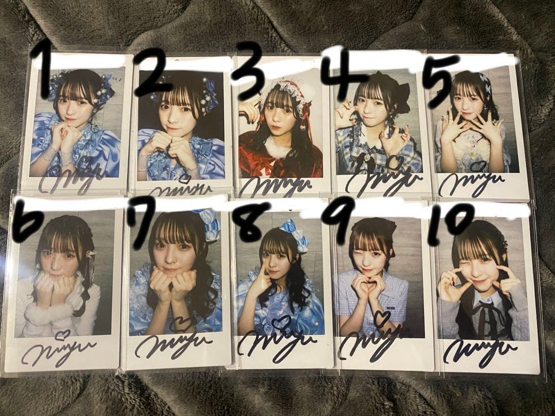 梅田みゆ チェキ サイン入りチェキ