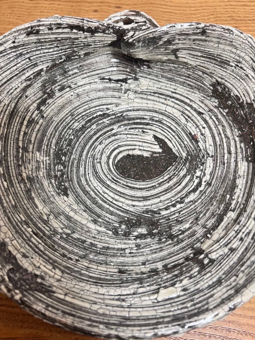 中川自然坊　刷毛目唐津　蛤鉢　入手困難品　美品　8寸鉢