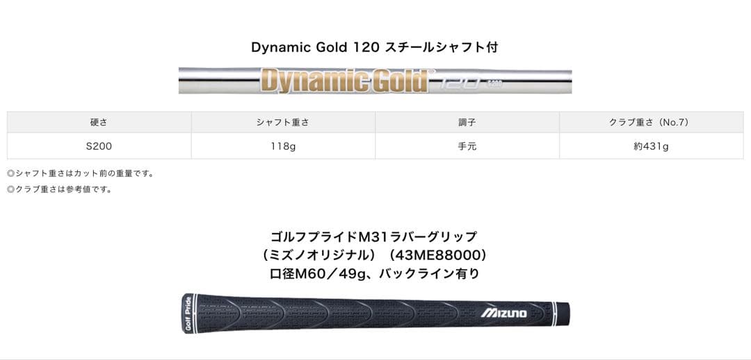 ミズノプロ243 #5-Pw DG120/S200 ¥151,800↓ 新品