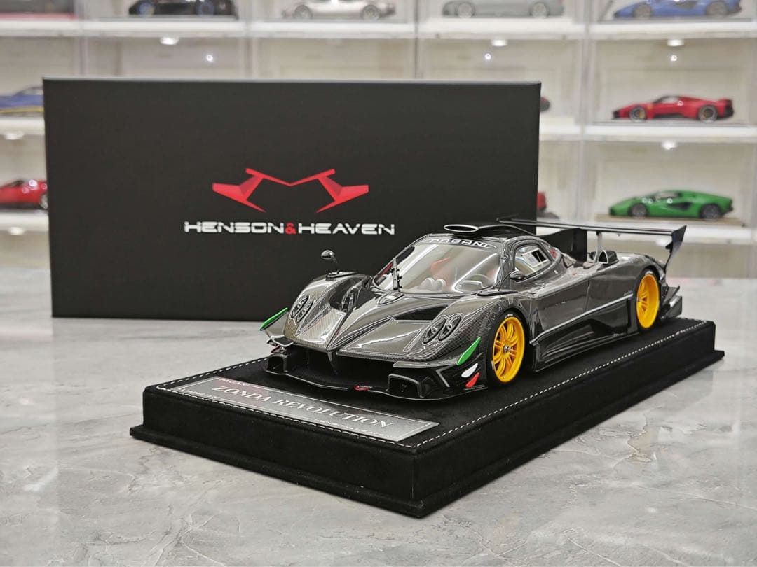 新発売 入手困難 HH モデル 1/18 パガーニ Zonda グレーカーボン