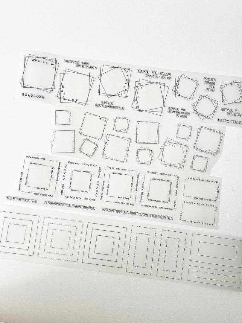 [GGAGGONG] マステ Dream of Squares