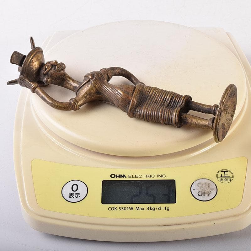 東南アジア　アフリカン美術　古銅　人物像　置物　V　7924