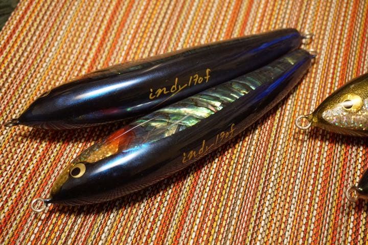 ウッド製ダイビングペンシル  indy170f