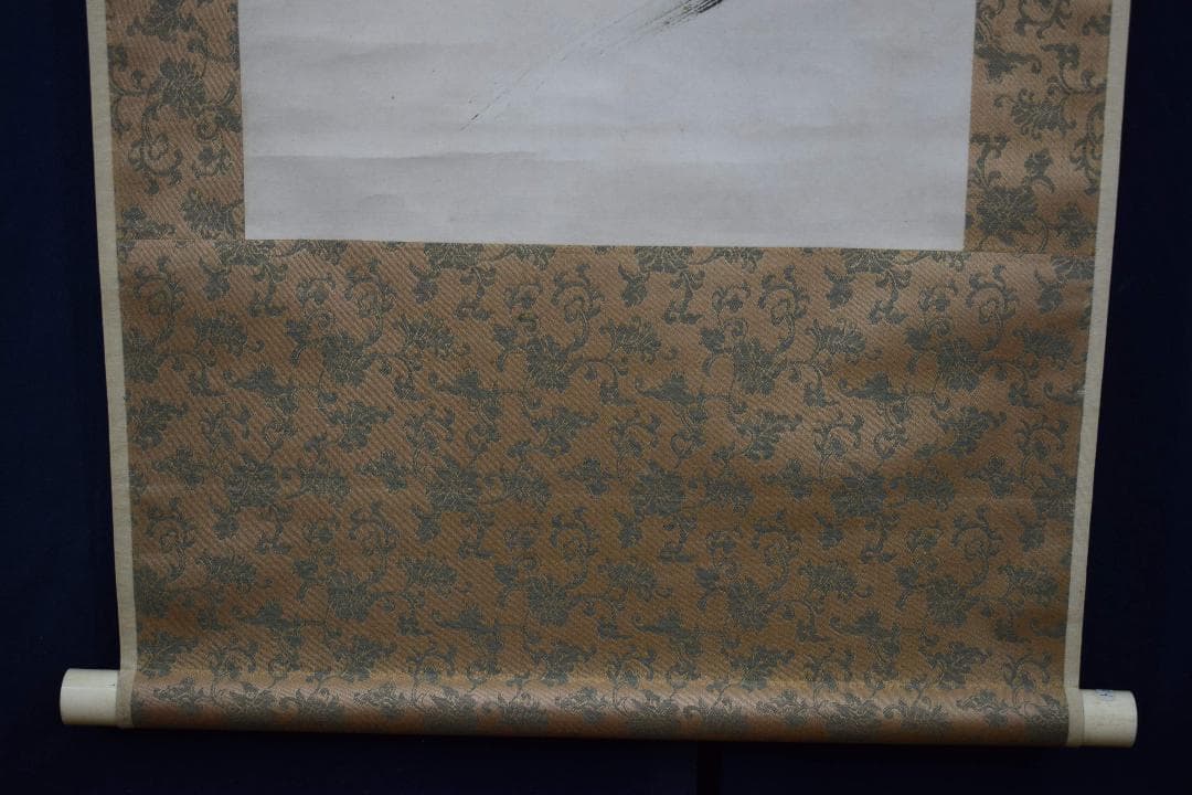 【真作】妙心寺派管長/一行書/古松談般若/掛軸☆宝船☆Y-176　JM