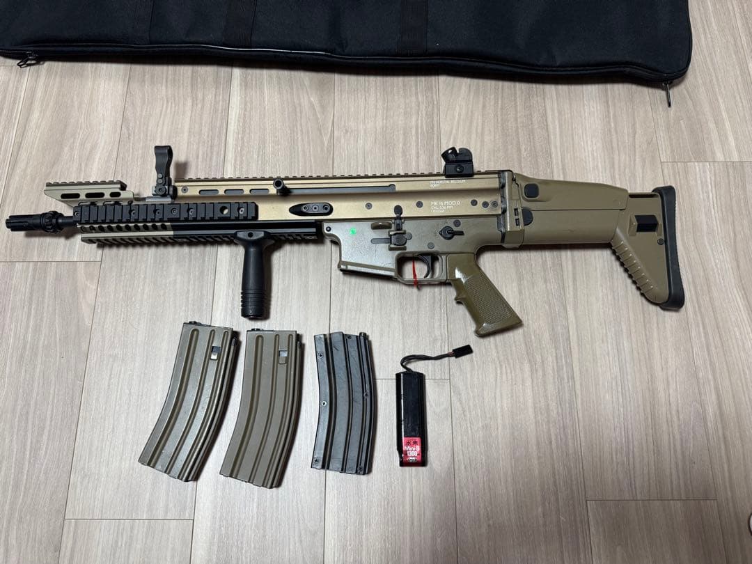 東京マルイSCAR-l CQB 次世代電動ガン　予備マガジン　ローダー　ケース