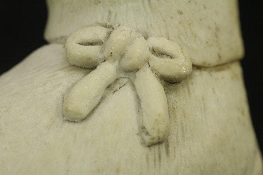 陶製 可愛い犬 置物(ZE660)