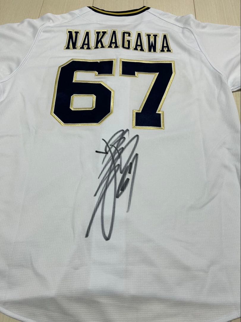 オリックス・バファローズ　中川圭太　直筆サイン入りユニフォーム　Lサイズ　新品