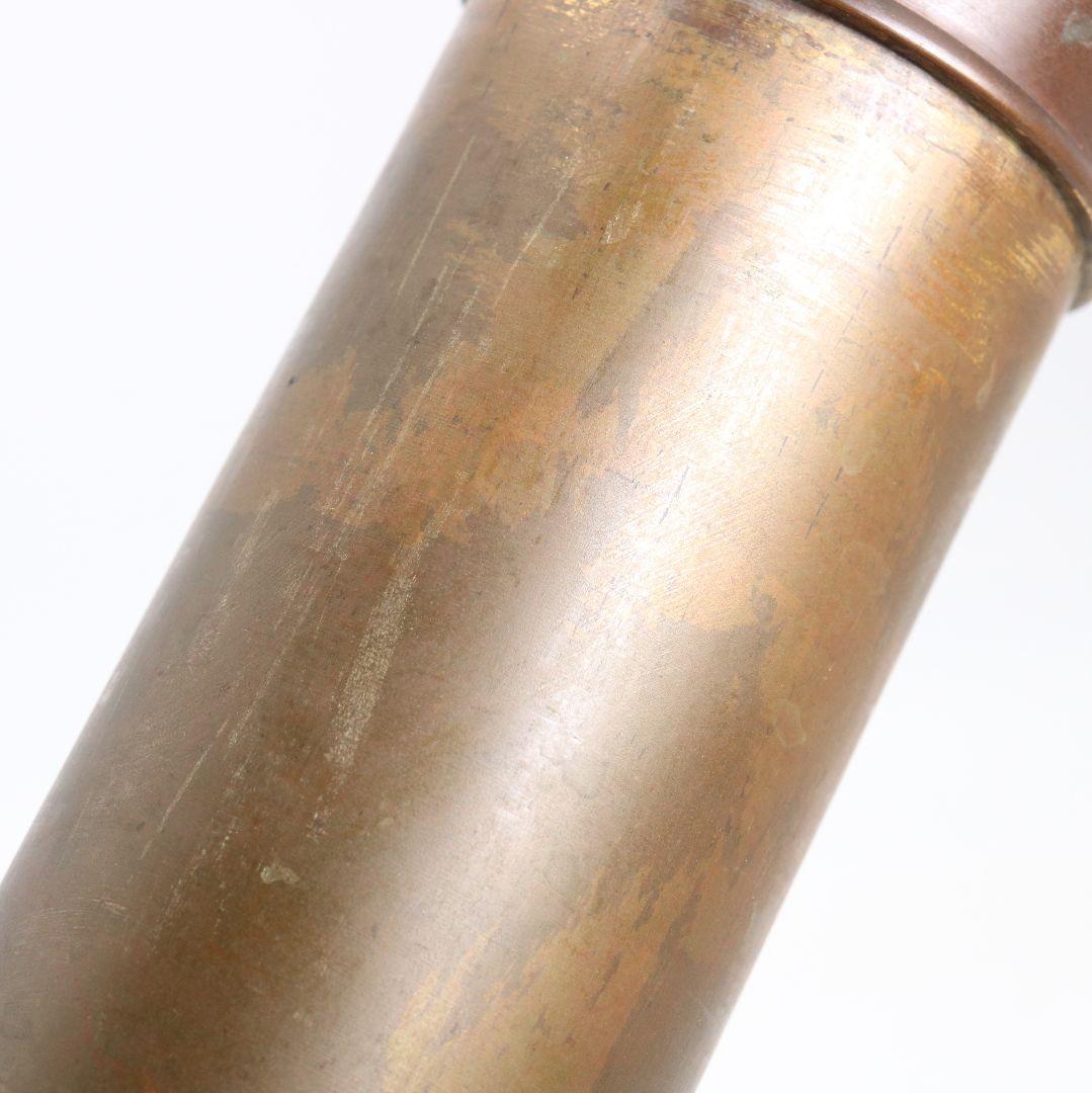 鋳師 金森浄栄作 鋳銅 蝋型 猿文 壷 花入 高岡銅器 共箱　AL826　Z1