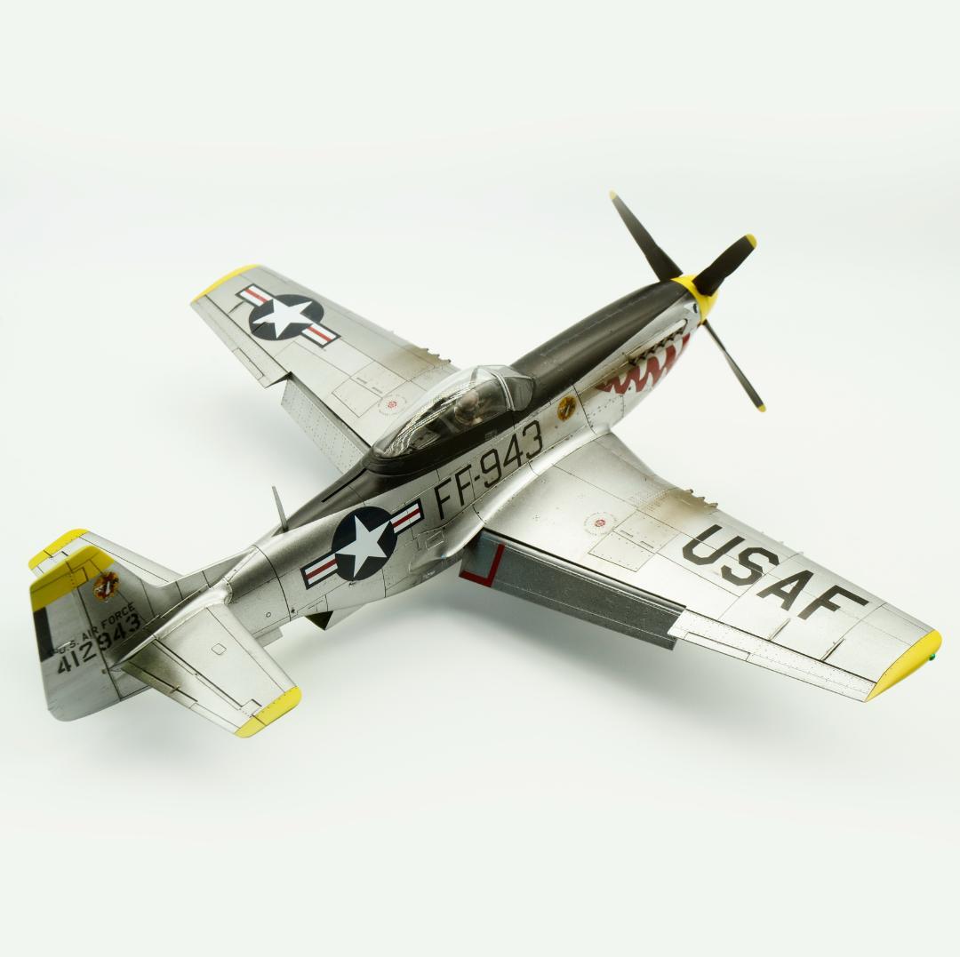ムスタングです。1/48 P400 P51 2機セット(プラモ 完成品)