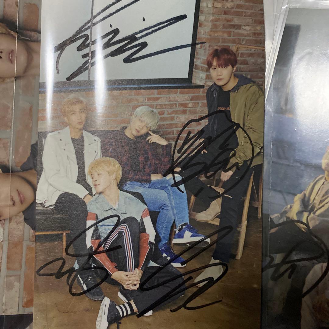 防弾少年団　ホソク　ジミン  ナムジュン　ジン　ユンギ　サイン　直筆　カード