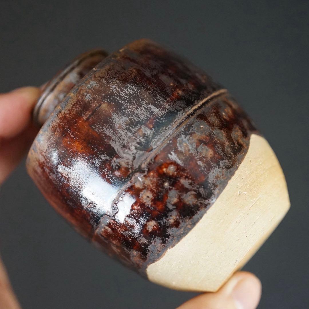 瀬戸茶入 大徳寺立花大亀書付 銘 寿山 共箱 紙箱 仕覆付 鶴ヶ岡間道 有楽純子