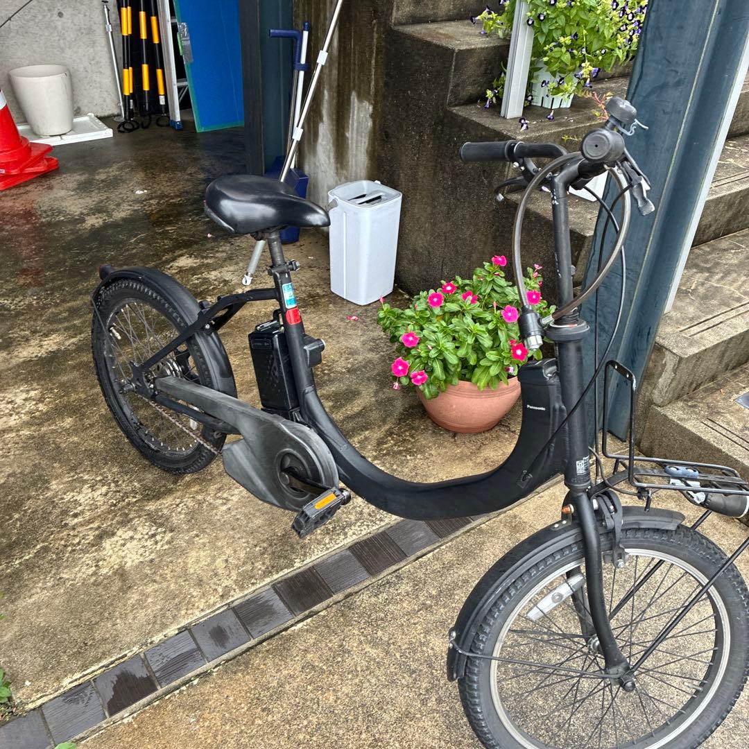 電動アシスト自転車 シティタイプ 黒