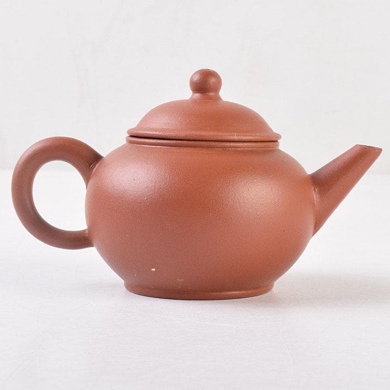 中国　中国宣興銘　紫砂　朱泥　急須　茶壷　C　R9060