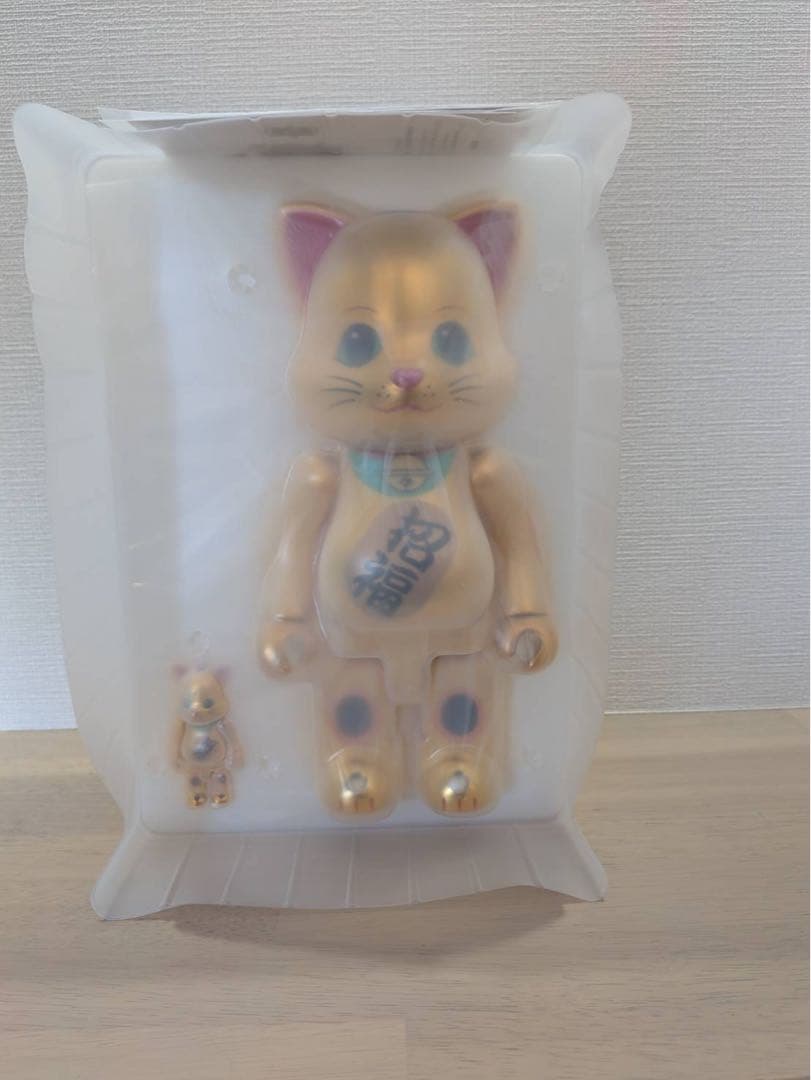 【レア品・未使用品】招き猫ニャーブリック　100% & 400% 招福