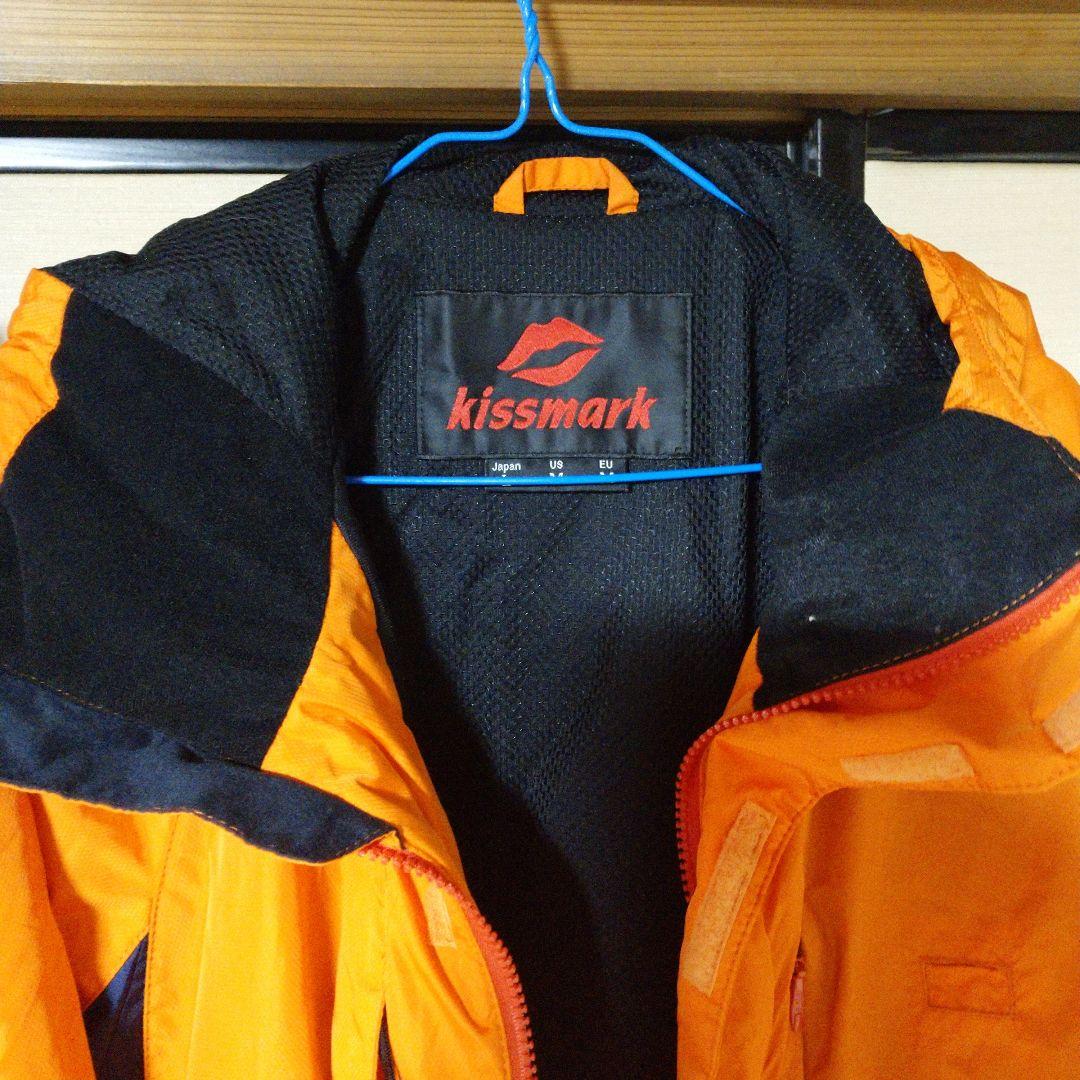 kissmark オレンジジャケット スノースタースキーパンツ 手袋 セット