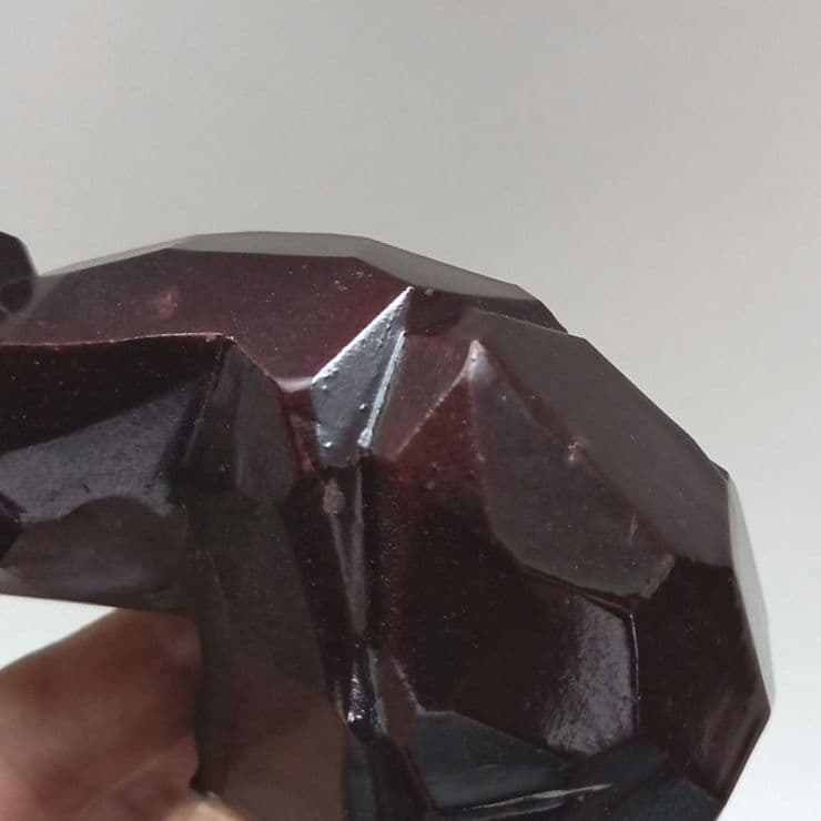 木彫りの熊　民芸　北海道土産　熊の置物　カット彫り　八雲