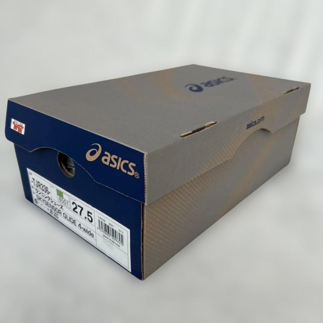 asics ランニングシューズ 4-wide 27.5cm 緑／青