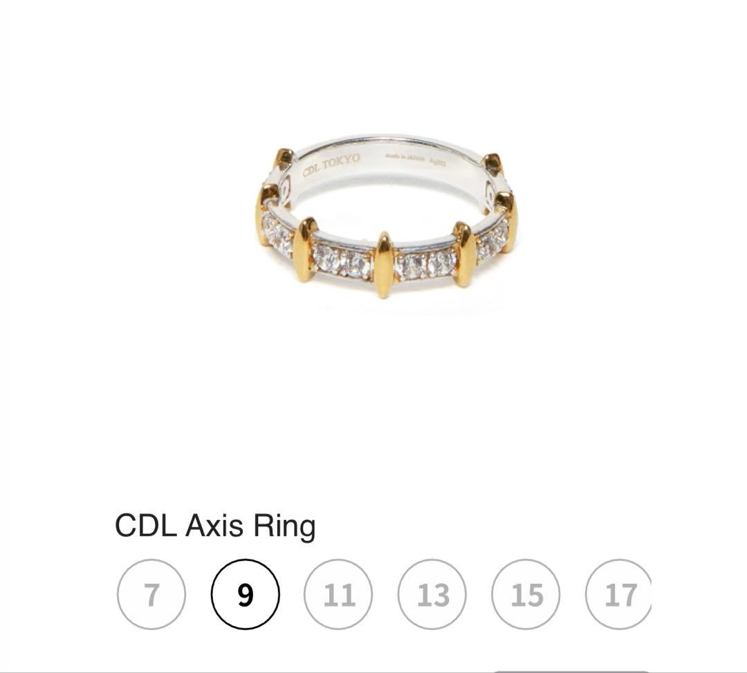 新品未開封　CDL TOKYO cdl CDL Axis Ringリング　9