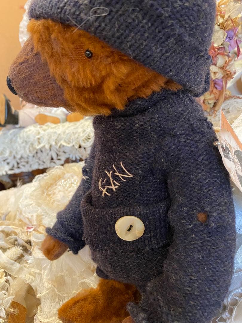 海外作家ベア　Jamie Bear テディベア　ヴィンテージ風❤️