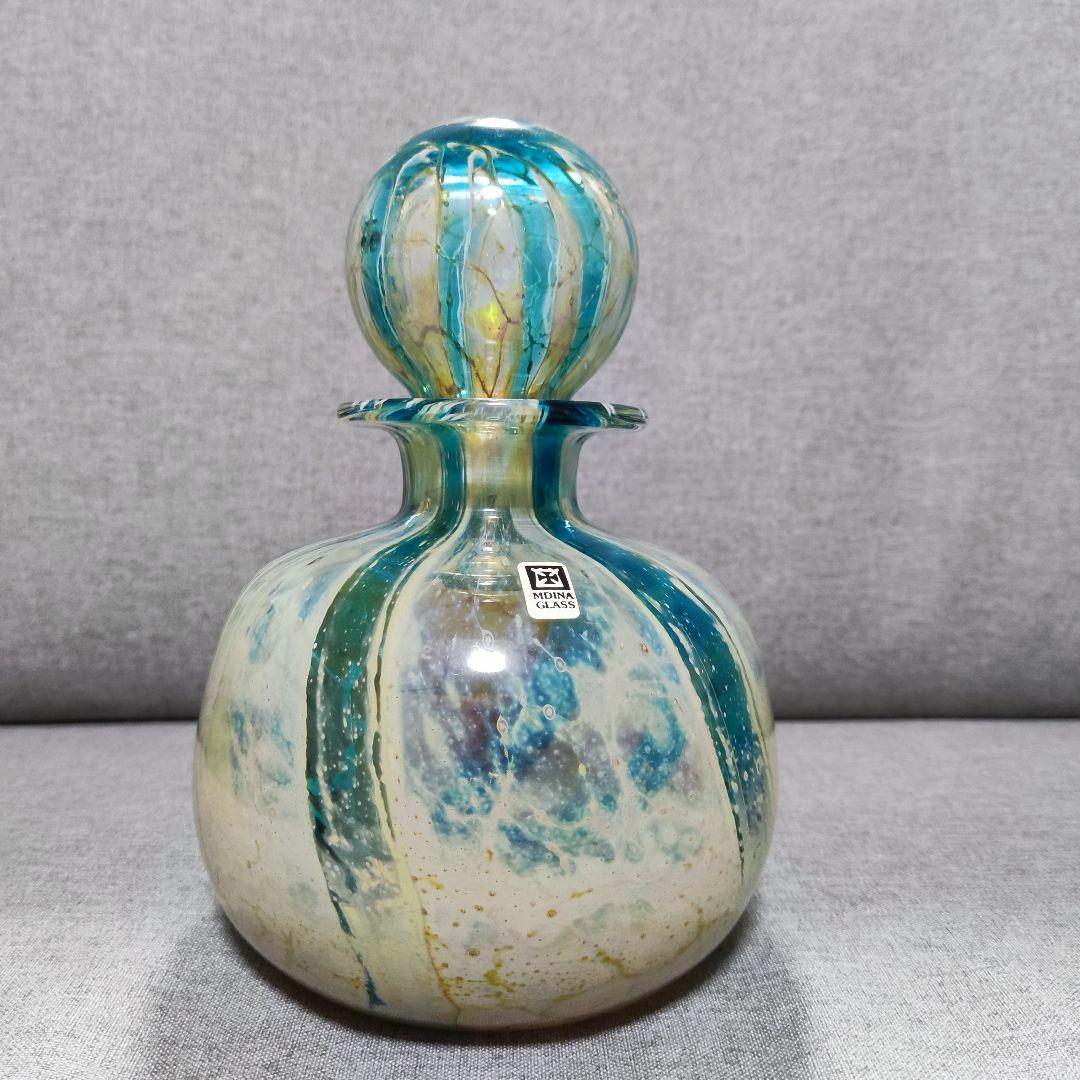 マルタガラス　イムディーナ ガラス 瓶 マルタガラス　Mdina Glass