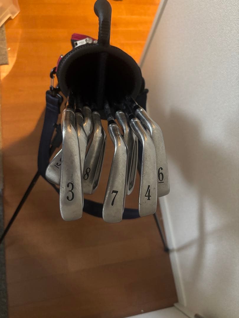 POLO ラルフローレン　キャディバッグ スタンド式　ホワイト/ネイビー/レッド