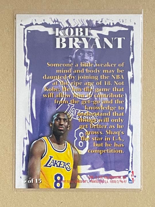 その他 Kobe Rookie Sensations Fleer 96-97