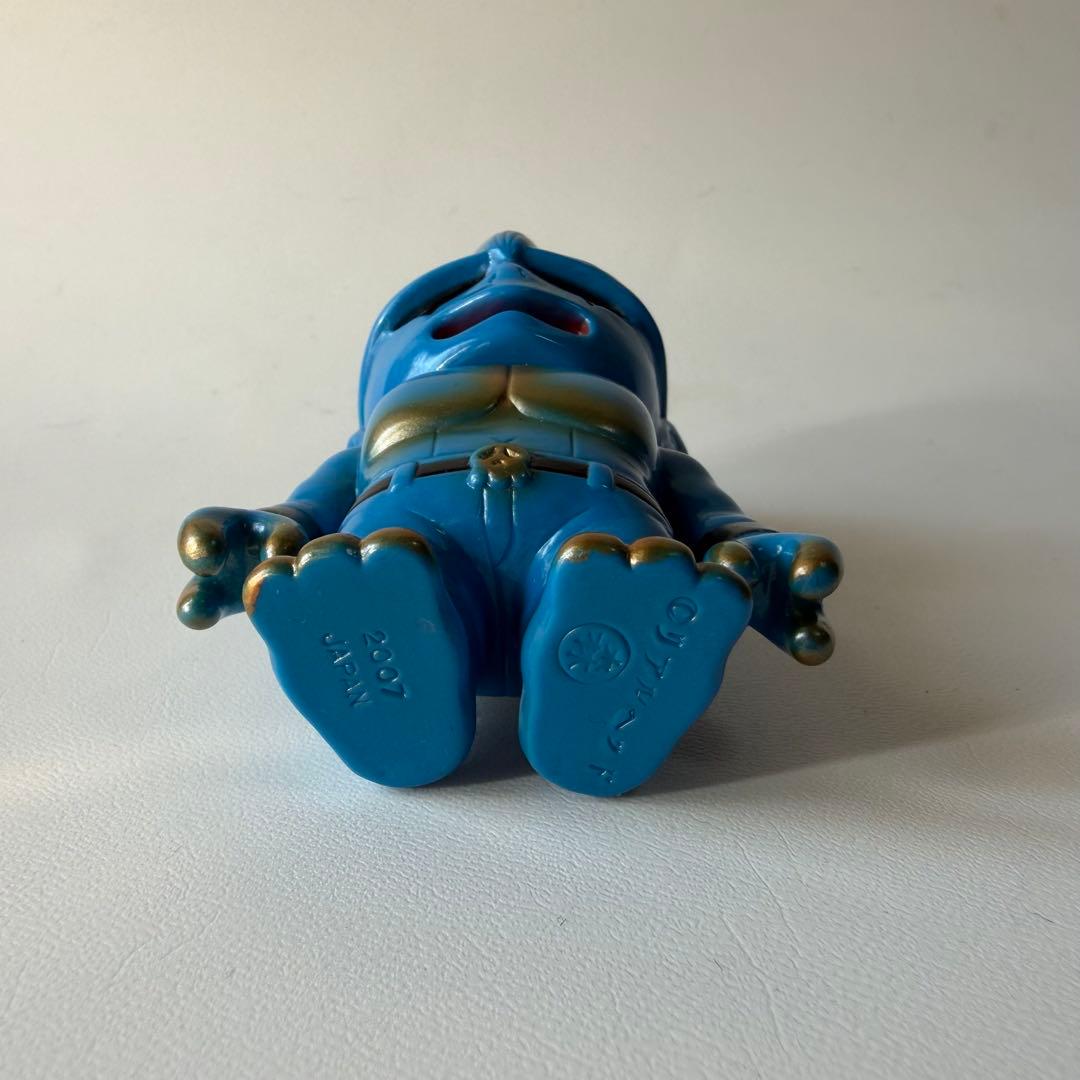 リアルヘッド　ミュータントヘッド　ミニ　ソフビ　フィギュア　青