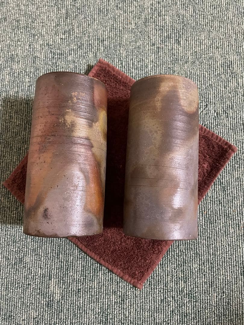 備前焼　ビアジョッキ、ゴブレット(@1)